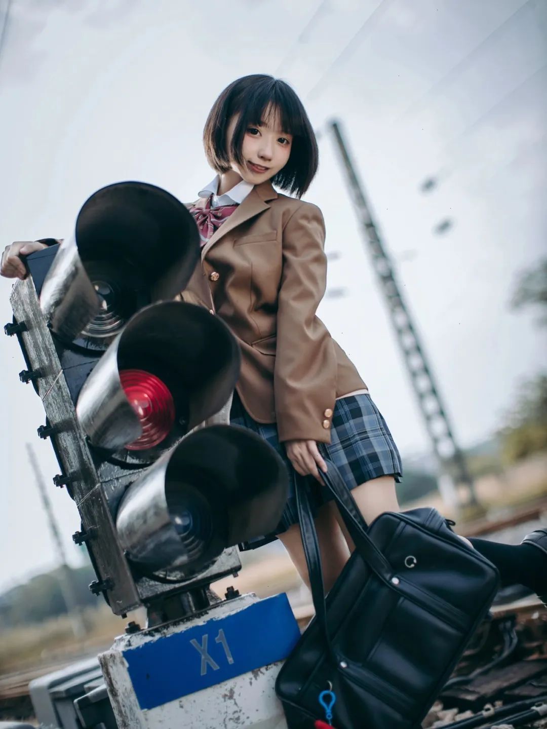 JK制服少女写真 JK uniform girl photo Facebook-第1张