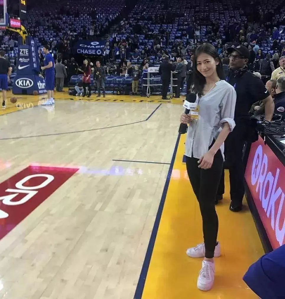 NBA赛场上的混血美女记者，人称"翘臀小腰精"，练臀美化比例 Facebook-第4张