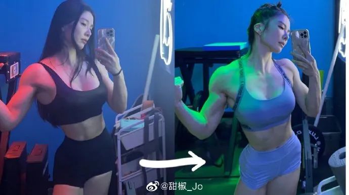 网红​力量女孩，蜜桃女孩甜椒_Jo 微博网红-第6张